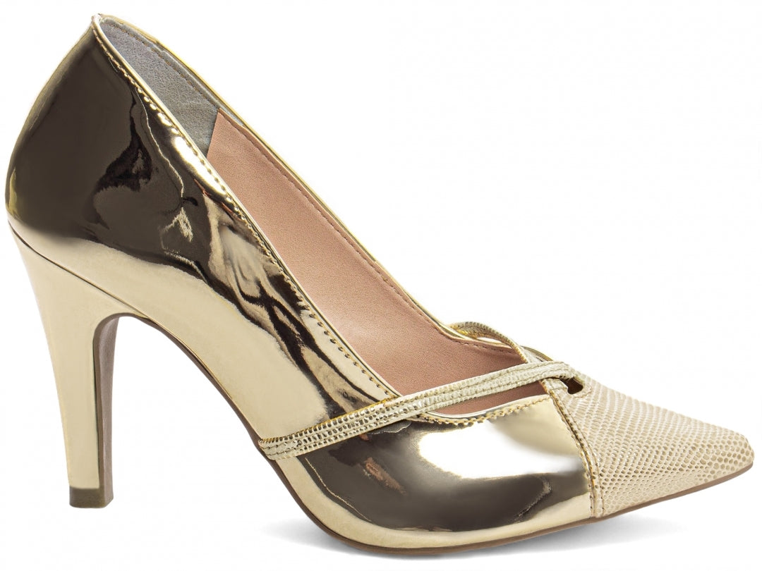 Sapato Scarpin Verniz Metalizado - Raven Torricella
