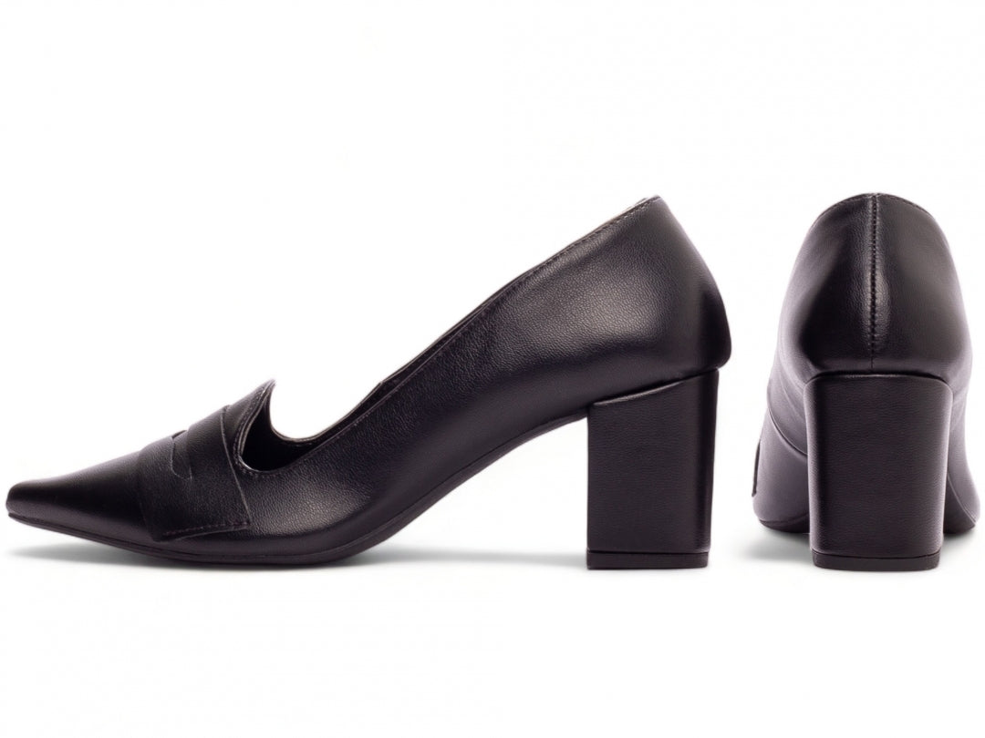 Sapato Scarpin Sleep Mocassim Salto Grosso - Detroit Torricella