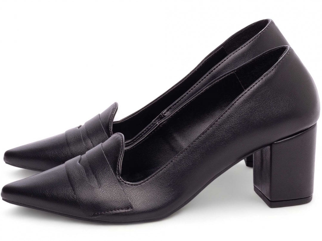 Sapato Scarpin Sleep Mocassim Salto Grosso - Detroit Torricella