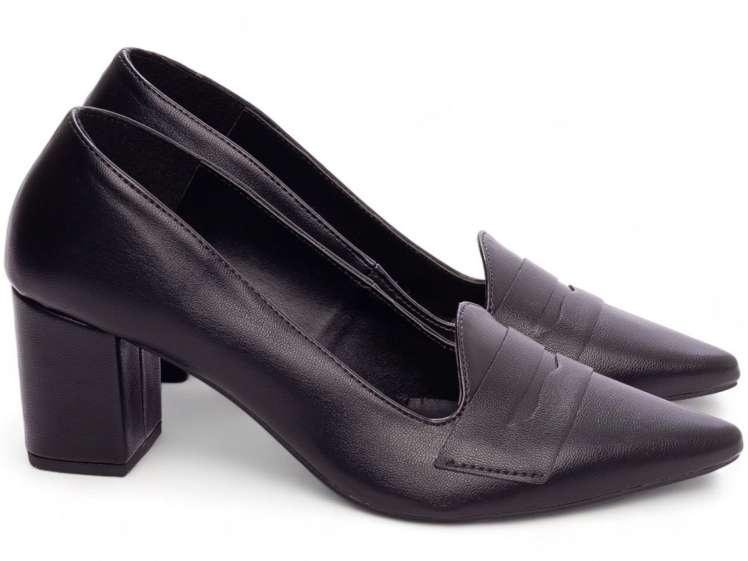 Sapato Scarpin Sleep Mocassim Salto Grosso - Detroit Torricella