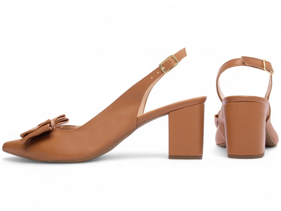 Sapato Scarpin Feminino com Laço e Fivela - Carmin Torricella