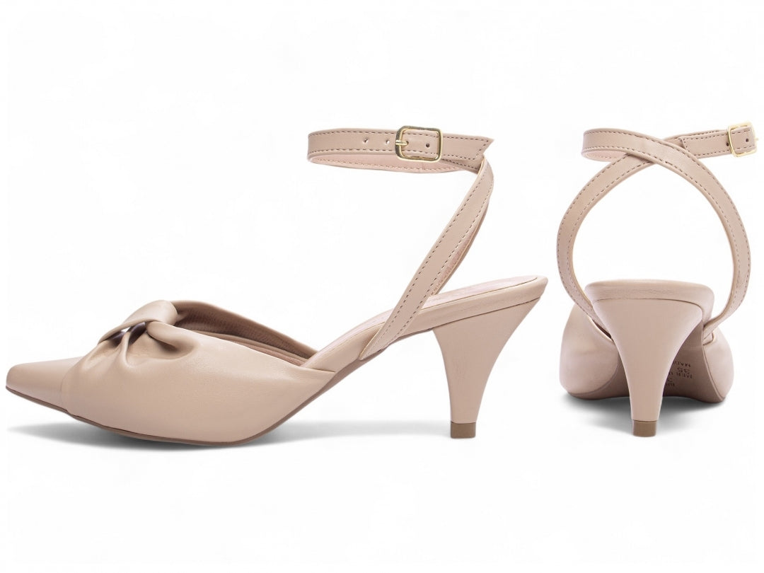 Sapato Scarpin Salto Fino com Fivela - Fusion Torricella