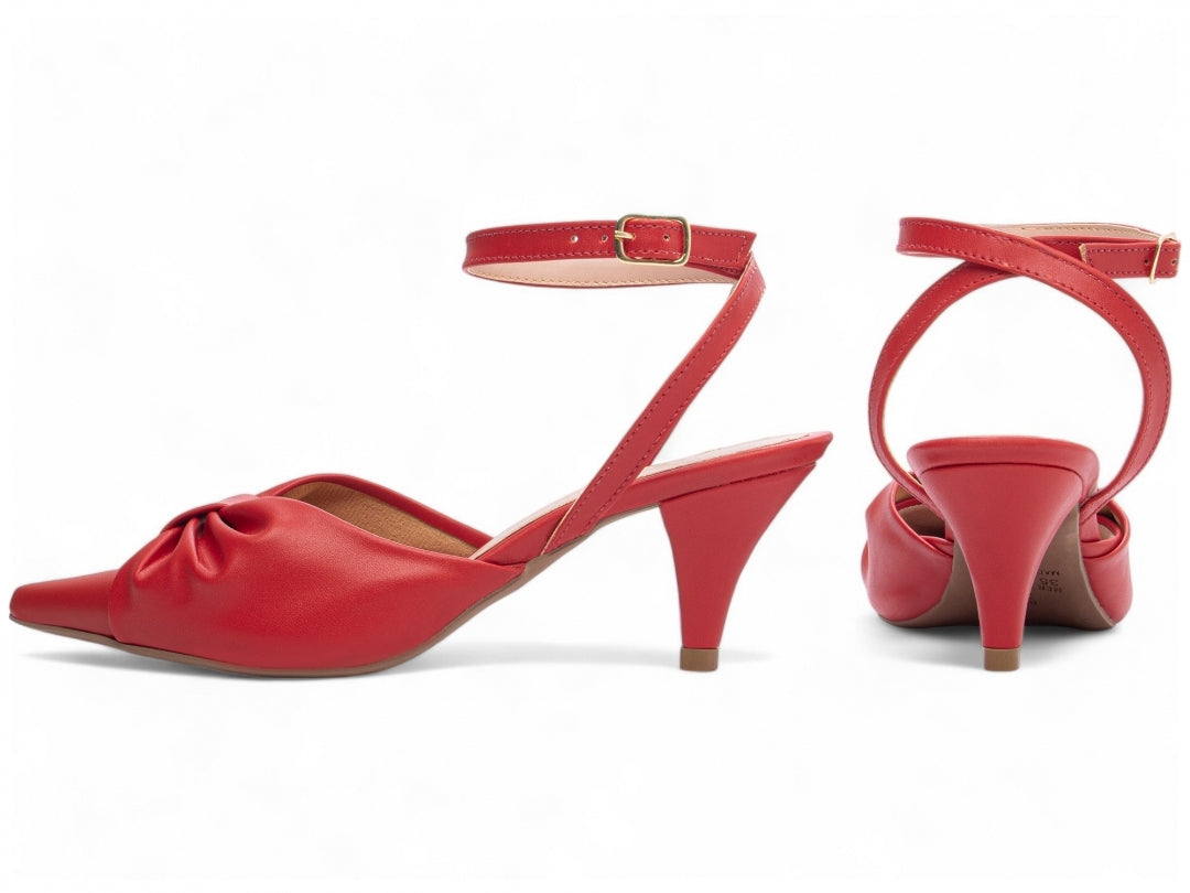 Sapato Scarpin Salto Fino com Fivela - Fusion Torricella
