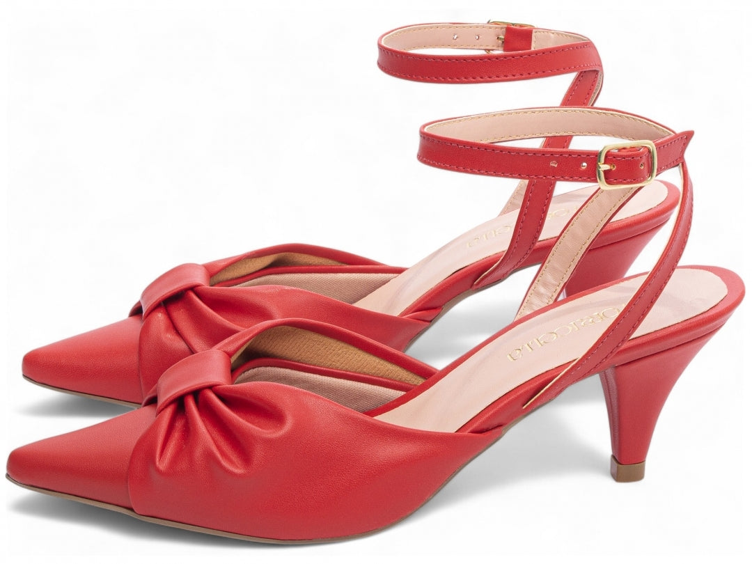 Sapato Scarpin Salto Fino com Fivela - Fusion Torricella