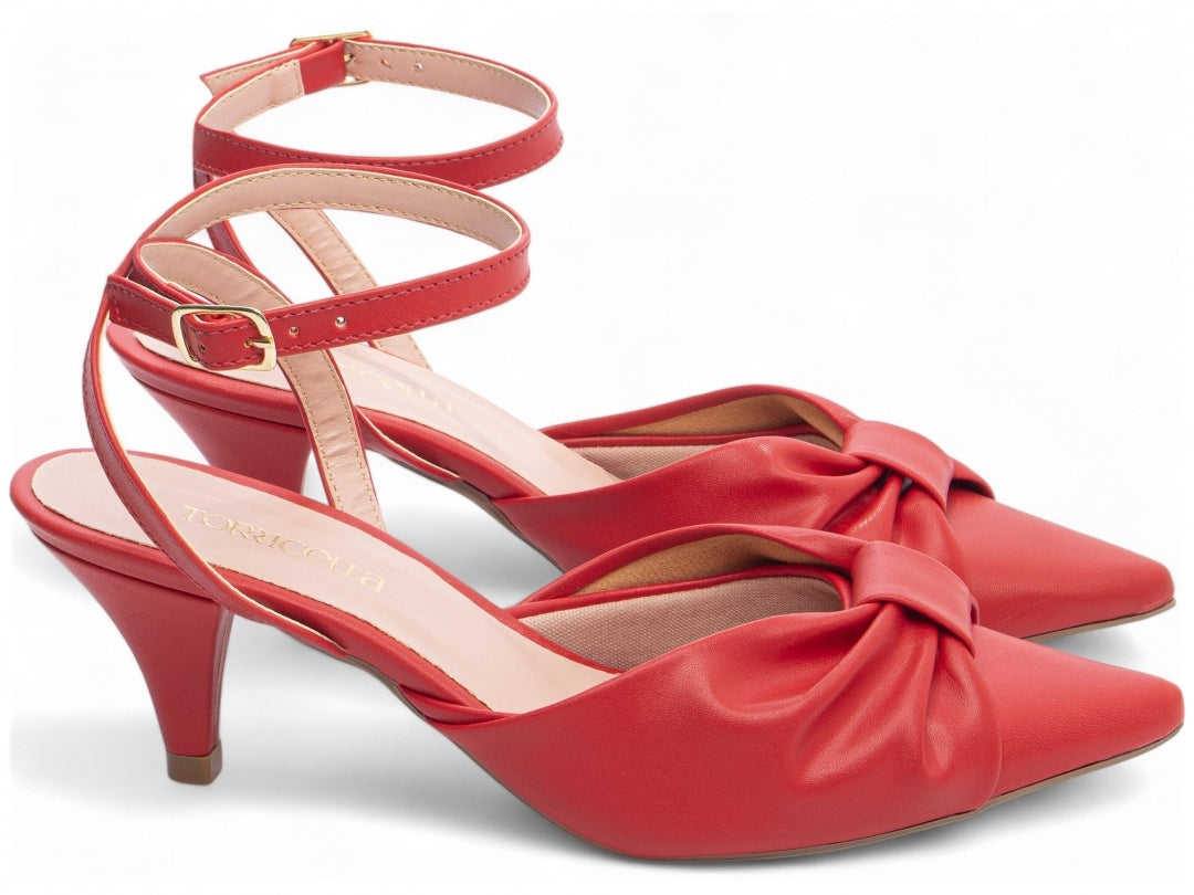 Sapato Scarpin Salto Fino com Fivela - Fusion Torricella