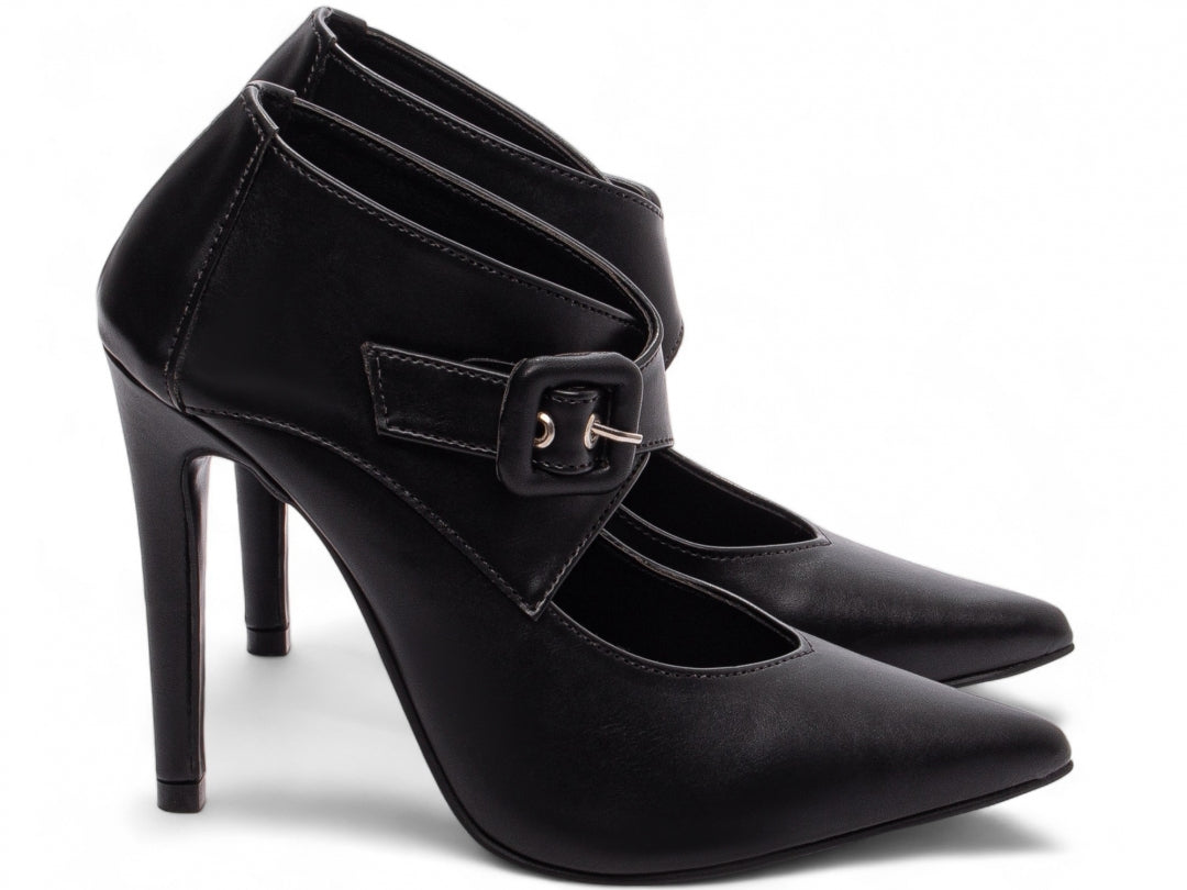 Sapato Scarpin Feminino Salto 12 com Fivela - Hizzo Torricella