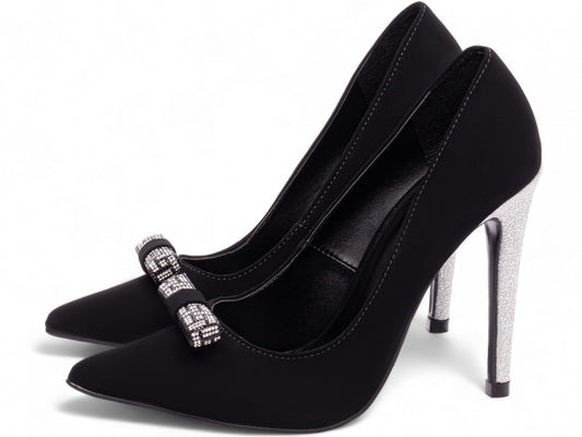 Sapato Scarpin Salto 12 Clássico Com Laço - Petra Torricella