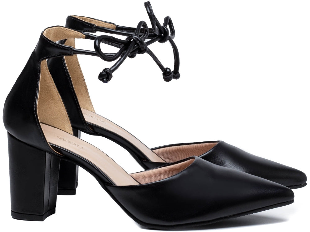 Sapato Scarpin Salto Bloco Grosso - PLZ Torricella